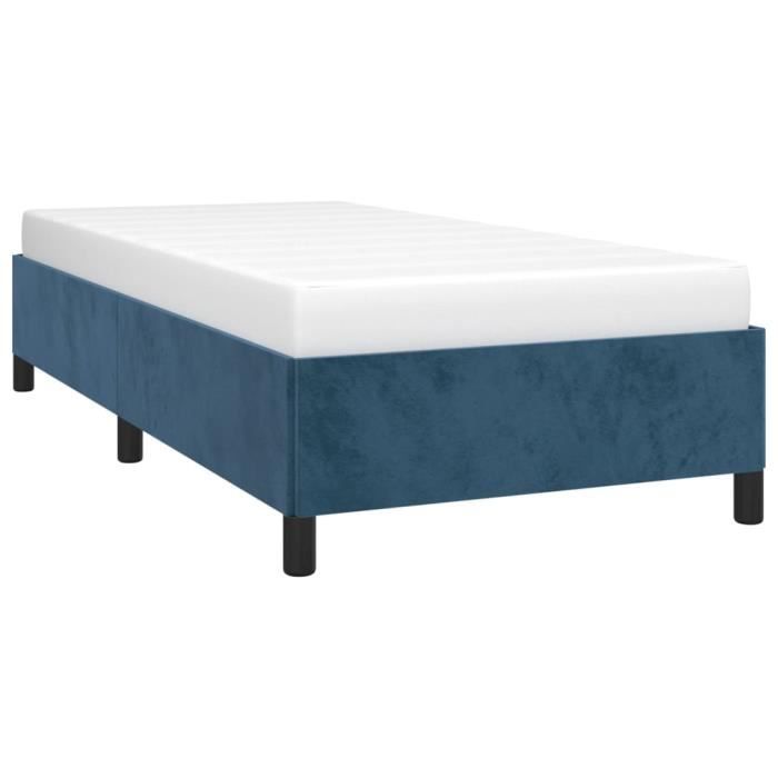 VidaXL Bed Frames Dark Blue 100x200 Cm Velvet347310