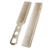 2 Stück Aluminium Haarkamm Feinzahn Hitzebeständig Haarstyling Metallkamm für Salon