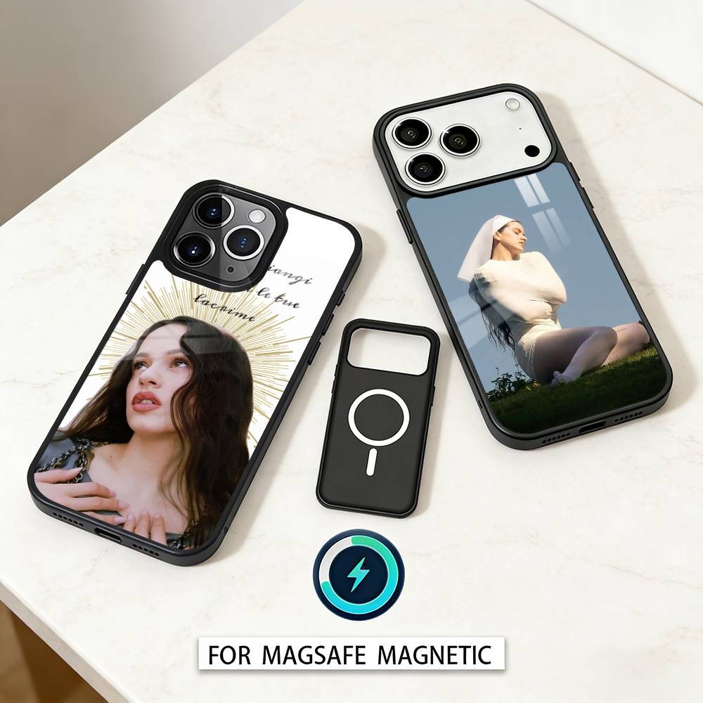 Singer R-Rosalia Spanish Phone Case For iPhone17,16,15,14,13,12,Pro,Max,Magnetic For Magsafe Wireless Charging