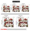 2pcs 2D Flat Printing Merry Christmas Popular Party Window Curtains Christmas Snowman4 100% Polyester Without Electricity Family