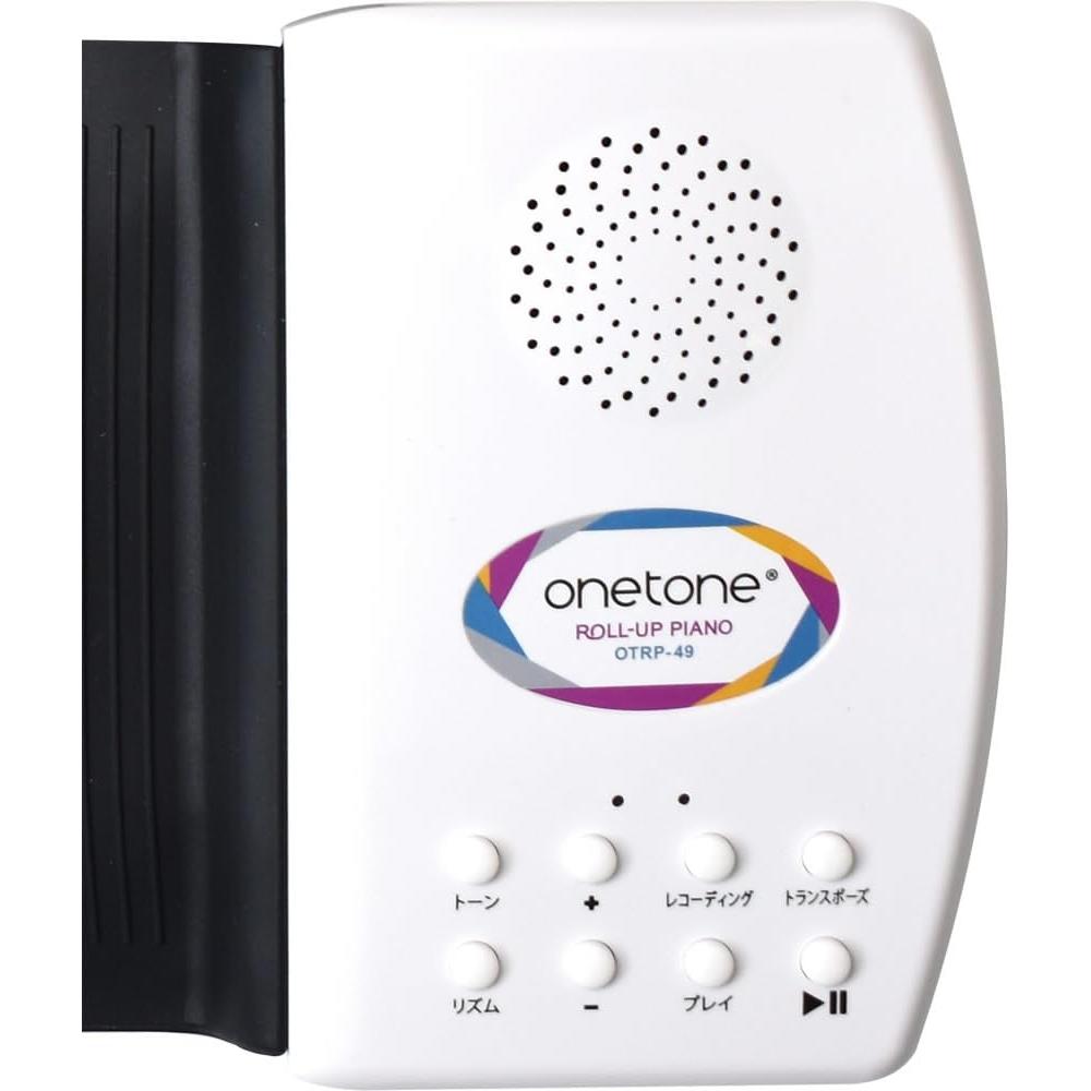 Onetone Ein-Ton-Roll-Klavier (Roll-Up-Klavier) 49 Tastatur Eingebauter Lautsprecher Wiederaufladbare Power Transpose-Funktion OTRP-49 [USB-Kabel Japanisches Handbuch Inkl