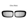 Car Front Bumper Racing Grille Front Kidney Dual Line Grilles for BMW 1 Series F20 F21 2011-2014 Car Front Grill Replacement