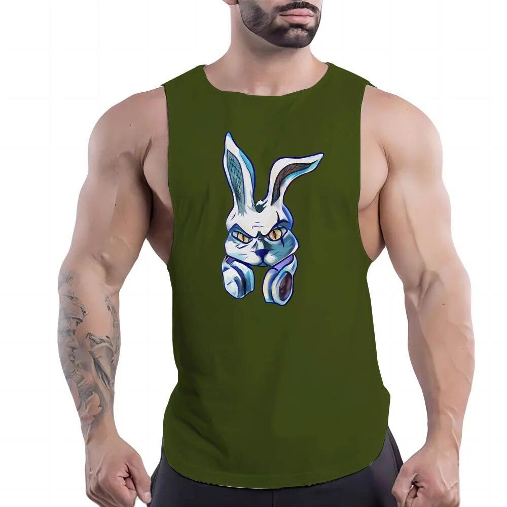 Letní Módní Venkovní Basketbalový Sportovní Vícebarevná Vesta Pohodlný Top Puzzle Potisk Lehký Rychleschnoucí Top