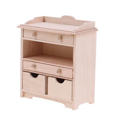 1:12 Casa de Muñecas Miniatura Juego de Gabinetes Modelo Accesorios de Sala de Estar para Casa de Muñecas