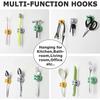 4 Stück Silikon-Multifunktionshaken, wasserdichte selbstklebende Haken zum Aufhängen an der Wand, Badezimmer, Küche, Wohnzimmer, Büro