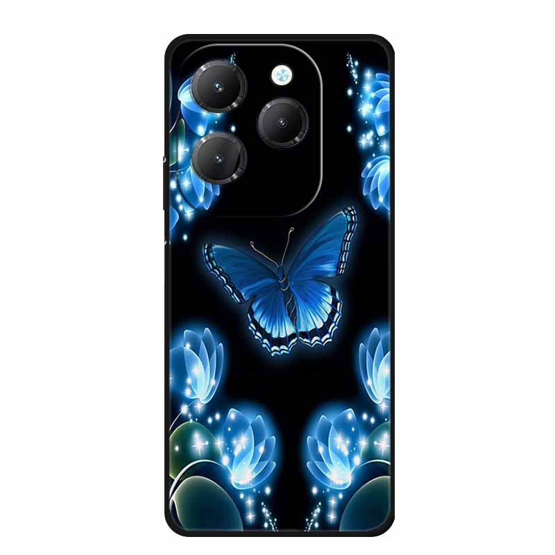 For Infinix Hot 40 Pro Case Animals Soft Silicone TPU Cover Phone Cases For Infinix Hot 40i Hot40 X6837 Protective Wolf Coque