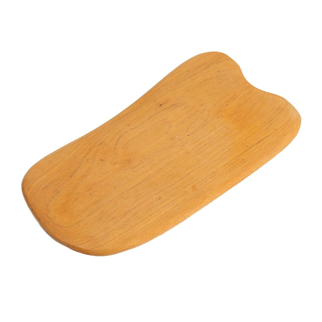 Wood Gua Sha Board Comfortable Grip Rectangular Ergonomic Portable Scraping Massage Tool for Body Beauty