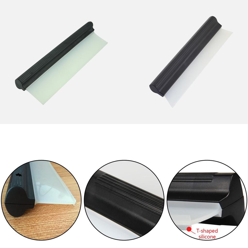 Multipurpose Car Film Application Tool Antislip Handle Scraper Snow Wiper Silicone Scraper Car Glass Cleaning Wiper