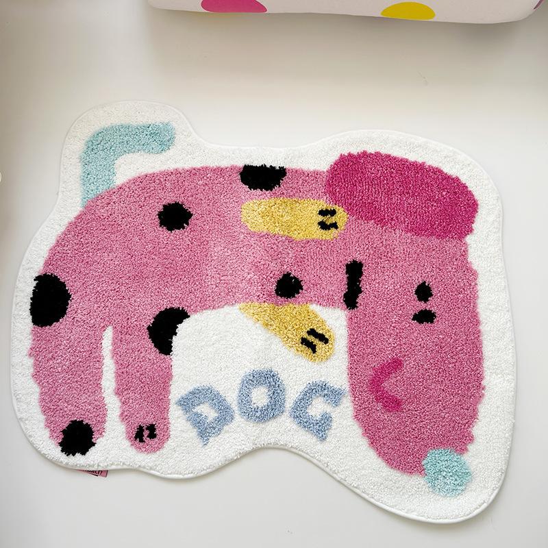 Imitation Cashmere Carpet Cute Cartoon Shaped Living Room Bedroom Decorative Thickened Non-Slip Bedside Rug Home Decor