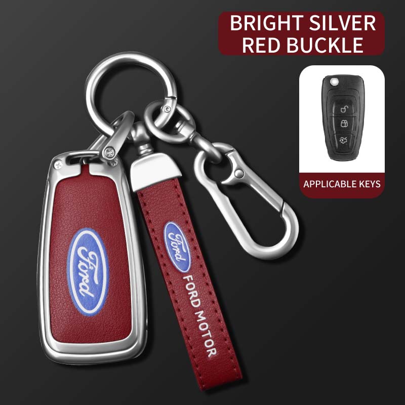 Car Flip Key Case Cover Fob Shell For Ford Ranger C-Max S-Max Focus Galaxy Mondeo Transit Tourneo Custom Auto Remote Accessories