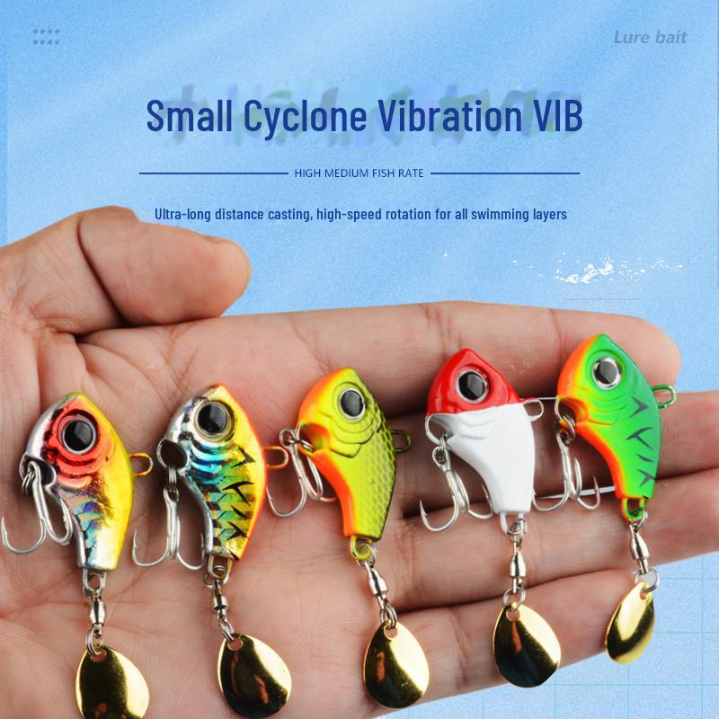 Long-Distance Casting Vib Lure: Rotating Sequin Cyclone for Sea Fishing & Perch