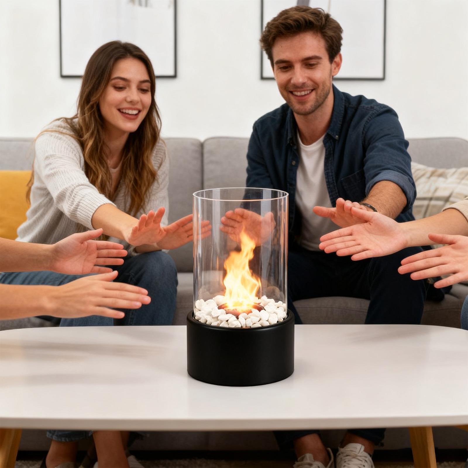 

Комнатный камин, Настольный камин, Комнатный настольный камин, Подходит для использования на столах, прикроватных тумбочках, балконах, в гостиных и спальнях, для семей One Size