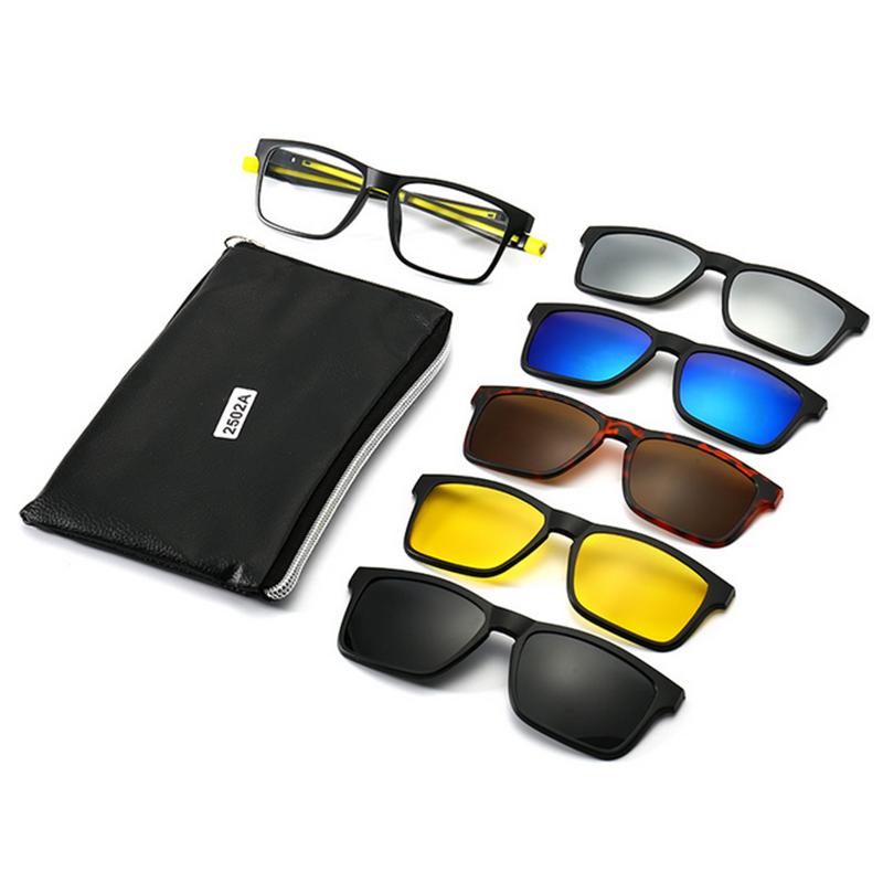 2502 Magnetic Unisex Optical Prescription Sunglasses Slip Chain Hanging Neck Myopia -0.5 To -6.0 Reading +0.5 TO +6.0