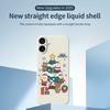 For iPhone 17 Case Christmas Tree Gifts Pattern Printing Straight Edge TPU Phone Back Cover