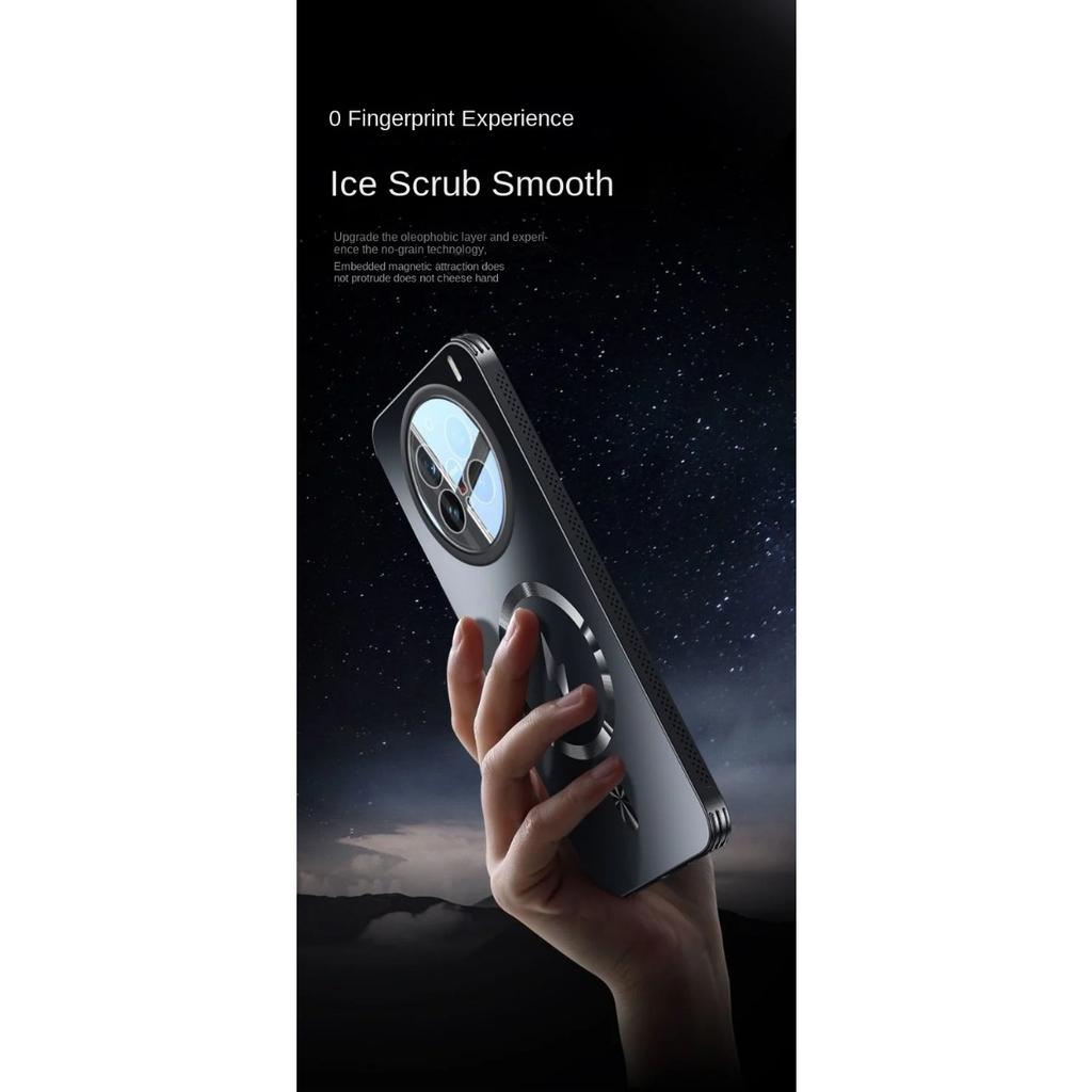 For VIVO X200 Pro Case Hard Matte Magnetic Wireless Charging Lens Protective Back Cover For VIVO X100S X200 Pro Mini X100 Ultra