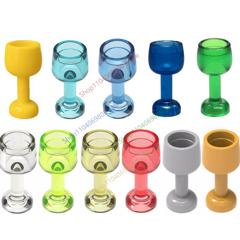 MOC City Food Building Blocks Vegetable Fruit Banana Pizza Chicken Dessert Wine Glass Printed Accessories Bricks Kids Toys N11