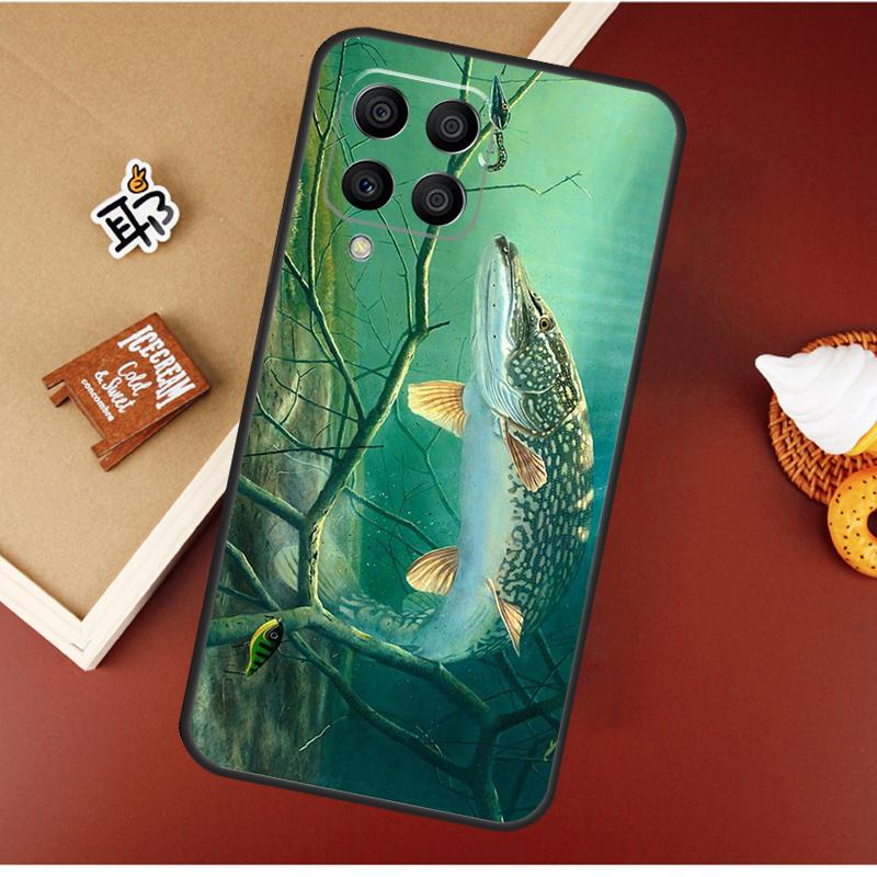 

Pike Fish Fishing Lure Case For Samsung Galaxy M55 M35 M15 M56 M36 M16 M06 M31 M13 M33 M53 M12 M32 M52 M14 M34 M54 Samsung M36