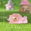 Pink Little Sheep Micro-landscape Cute Animal Little Pink Sheep Glow-in-light Small Ornament Resin Accessory