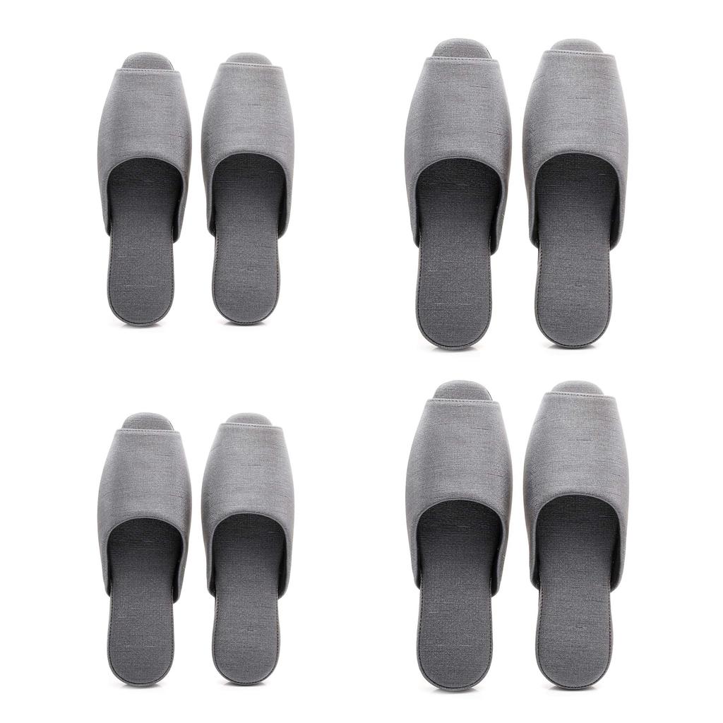 MOON ROOM Indoor Slippers Set of 4 Pairs for Men and 2 Pairs for Perfect for Vinyl and Sodium Large (2 Women), Guests, Summer, Bathroom, Stylish,