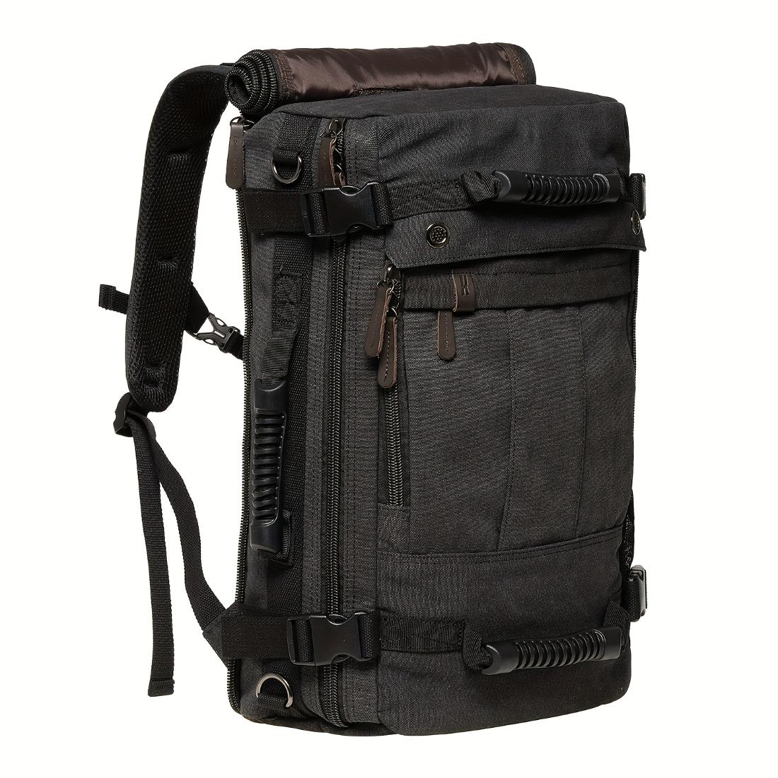 Multifunctional Canvas Backpack For 17 Inch