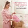 Home Laundry Supply Pink Laundry Bag Anti-deformation Machine Washable Washing Pouch Reusable Lingerie Bag Household Washing