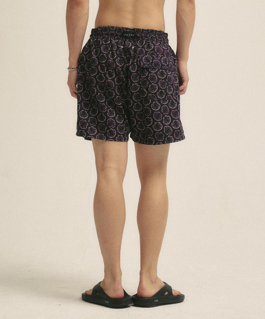 Billalei Scallop Shell Men'S Swim Shorts - Deep Purple