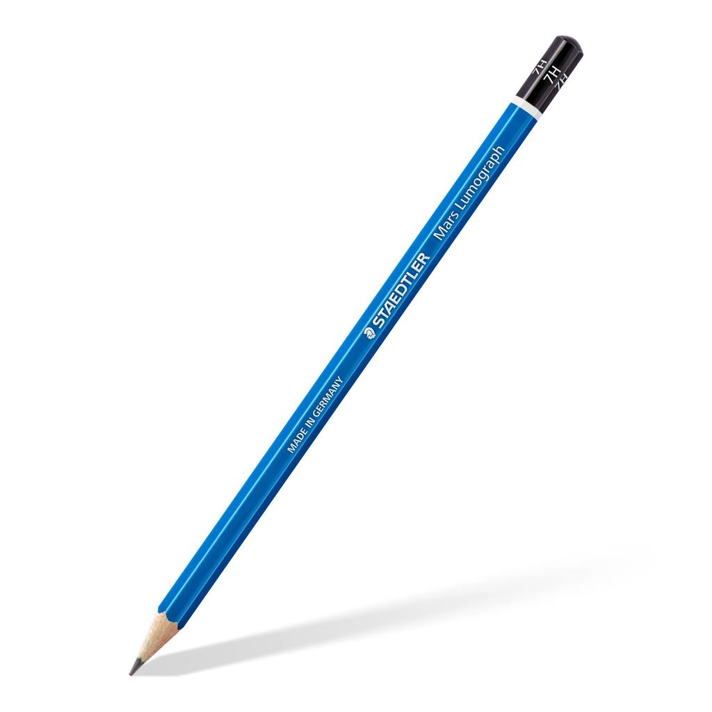 Staedtler 7H Mars Lumograph Pencils for Writing and 12 Drawing, Pieces, 100-7H12