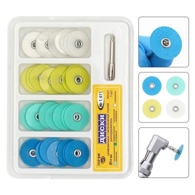 40 Adet/Kutu Diş Parlatma Diskleri Tutucu Çubuk Mandren Soflex Flexi Disk RA Şaft Diş Beyazlatma Materyali Dişçilik Aletleri