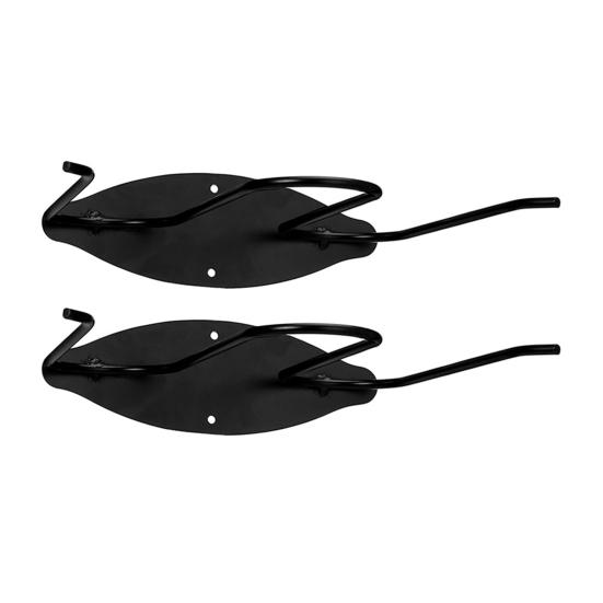 2Pcs Boot And Wader Hanger Black Stainless Steel Wader Holder Wall Mounted Boot Hanger Shoe Rack for Closet Garage Entryway Fishing Gear Storage