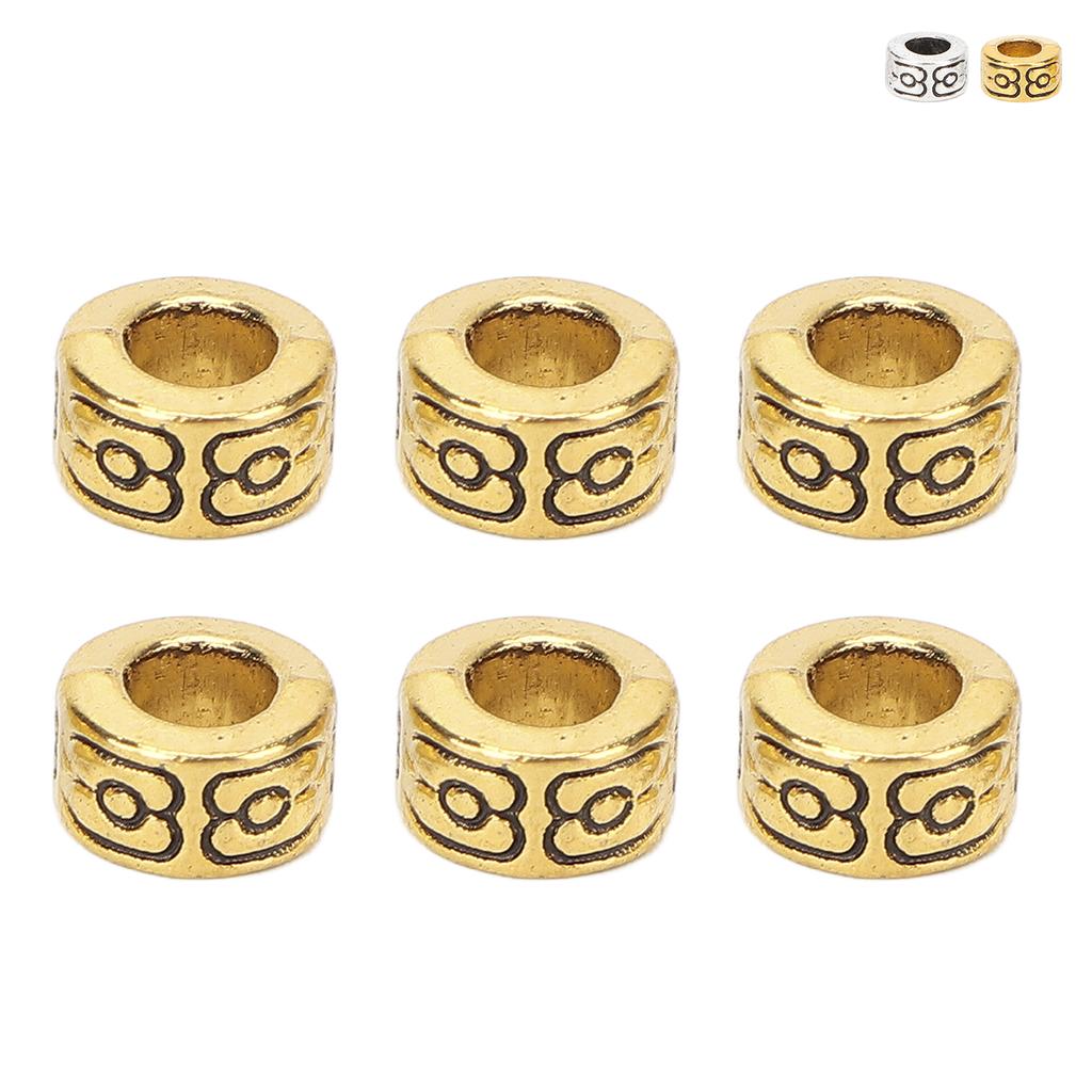 30 ks módní korálky do vousů, slitinové korálky na zaplétání vlasů, šperky, náramky, doplňky