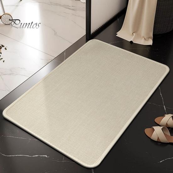 Bathroom Floor Mat Non-Slip Quick Dry Easy To Clean Soft Absorbent Shower Rug Bathrooms Kitchens Laundry Accessories