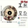 Vintage Floral Record Metal Wall Art Sign Home Kitchen Decor Retro Gift