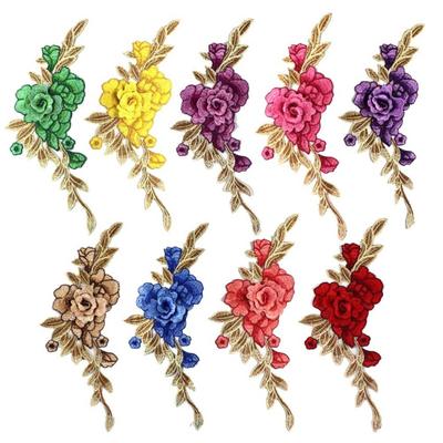 Floral Embroidery Embroidery Patch DIY Sew On Patch Fashion Elegant Sewing Accessories