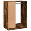 Wardrobe Smoked Oak Finish 77 x 48 x 102 cm Engineered Wood