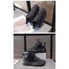 Children's Shoes with Fleece Lining, Mid-Top Sports Shoes, Winter New Style, Girls' Soft Sole, Double Cotton Casual Shoes, Boys' Running Shoes