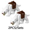 MOC Medeival Knights Horse Building Blocks Crow Wolf Warhorse Eagle Lion Green Dragon Warrior Bricks Toys Kids Gift