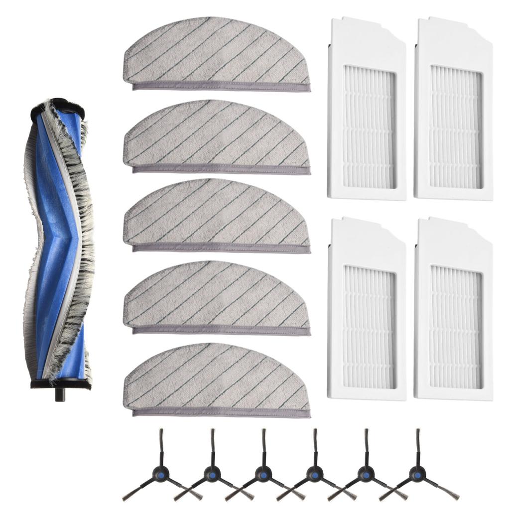 Main Side Brush Filter Mop Cloth Kit for ECOVACS for DEEBOT N20/N20 PLUS Vacuums