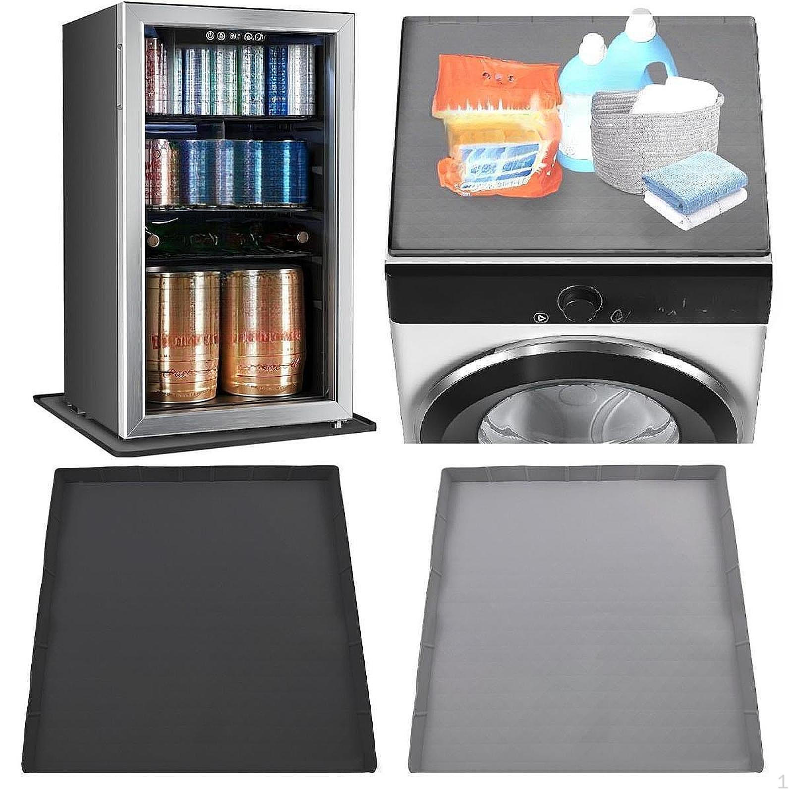 

Силиконовый защитный коврик для стиральной машины 23,62 x23,62 Чехол для стиральной машины для ванной комнаты чёрный