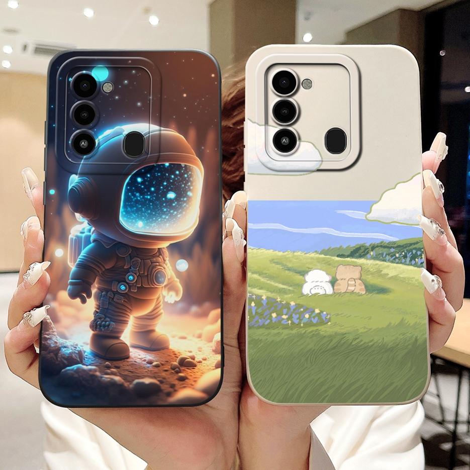 For Tecno Spark 8C Case KG5k KG5j KG5n Luxury Candy Painted Cover Soft TPU Shell For Tecno Spark Go 2022 KG5 Spark8C Phone Cases