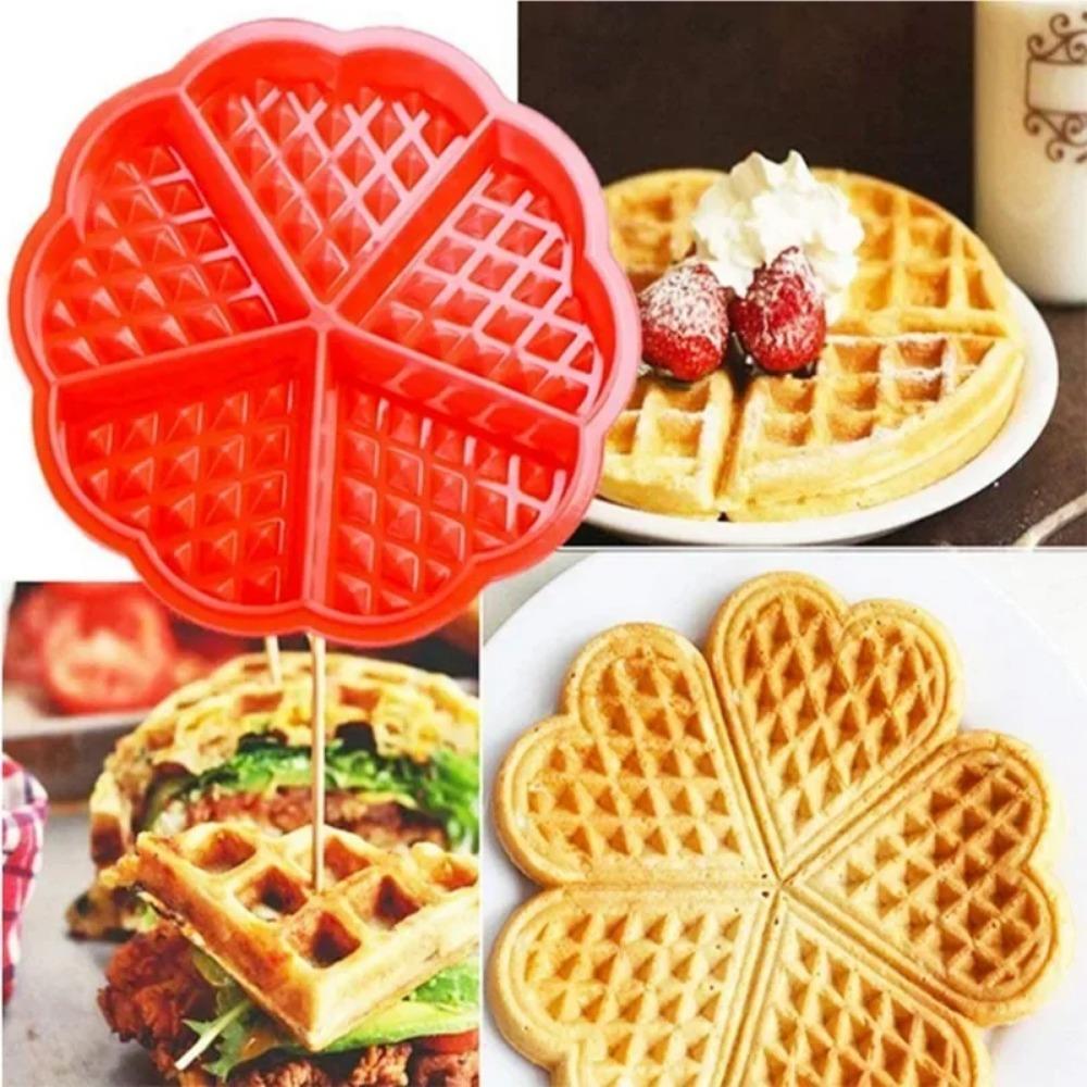 Silicone Waffle Mold DIY Cookie Chocolate Candy Fondant Baking Mold for Mini Muffin Dessert Cake Baking Tray Non-stick