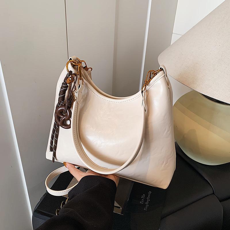 Advanced Women s Underarm Bag 2025 Summer New Korean Edition retro Handbag Commuter Versatile Shoulder Crossbody Bags бежевый
