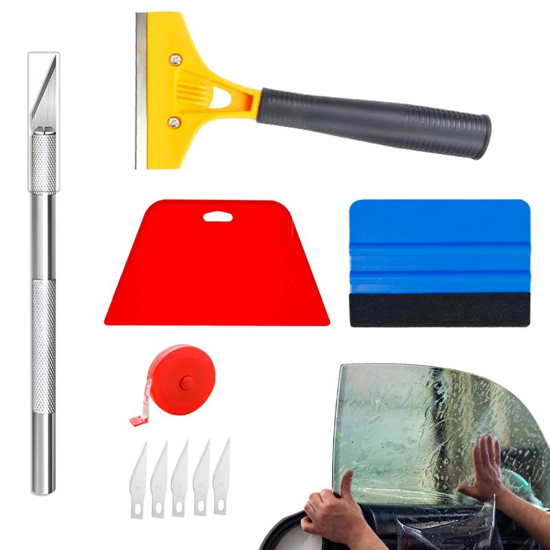 Wallpaper Smoothing Tool Kits Hand Tool Application Kits Portable Vehicle Window Tint Film Tools for Car Soundproofing Mats