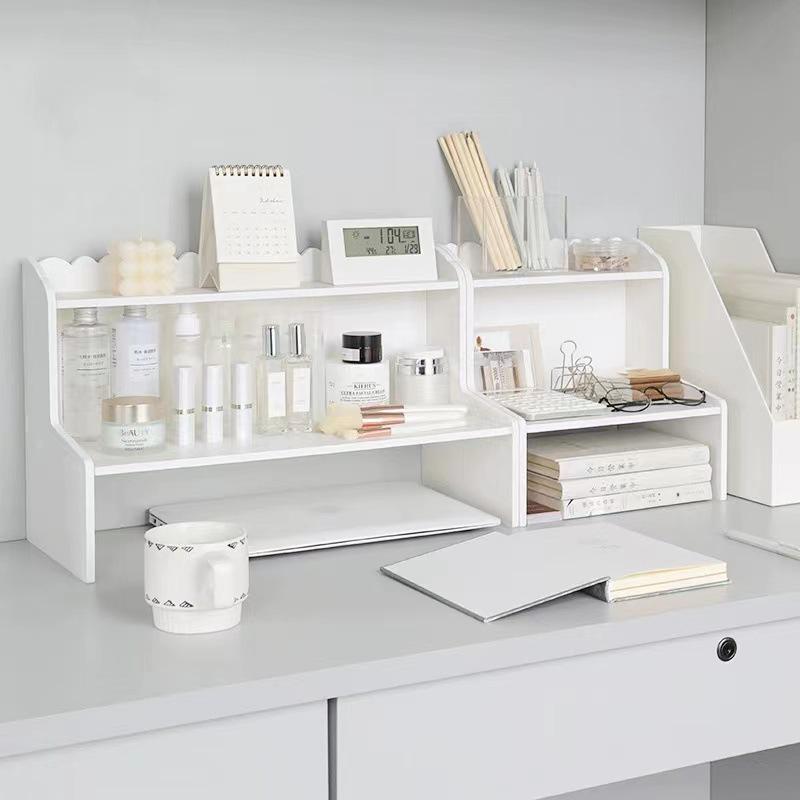 Inspired Double-Layer Desktop Storage Rack for Dorm or Office