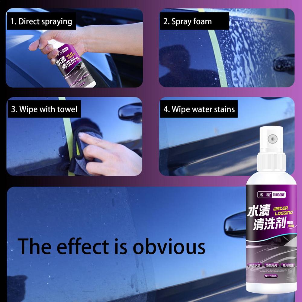 100ml Car Water Stain Cleaner Universal Water Damage Watermark Remover Car Dirt Body Acid Rain Spot Cleaning Agent Car Supplies