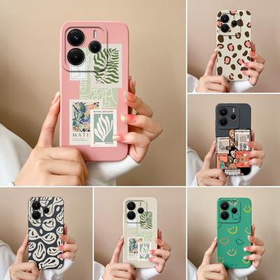 For Redmi Note 11E 11T 14S 12S 11S 11 12 14 12R 12Turbo Pro Plus 4G 5G Phone Covers Fashion Label High Quality Silicone Protective Case For Redmi Capa
