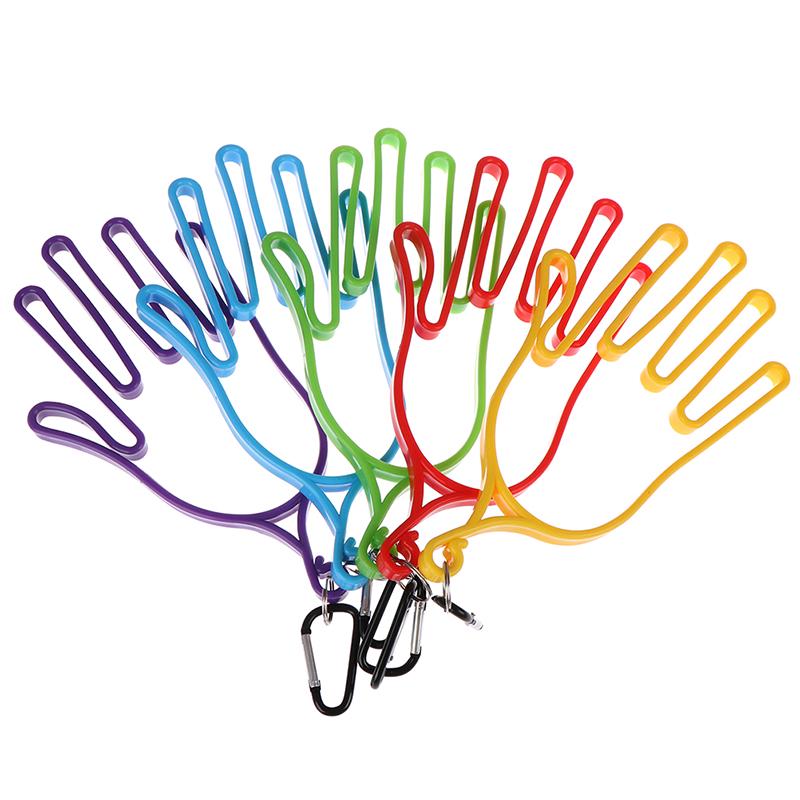 Stojan na golfové rukavice, golfové nářadí, plastový držák na golfové rukavice s přezkou na klíče