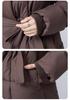 European Winter Stand Collar Cotton Jacket with Belt - Elegant and Versatile Outerwear