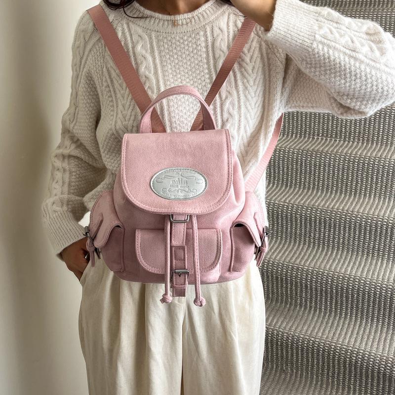 New Korean version of casual simple wind small backpack backpack women travel light travel nylon student schoolbag