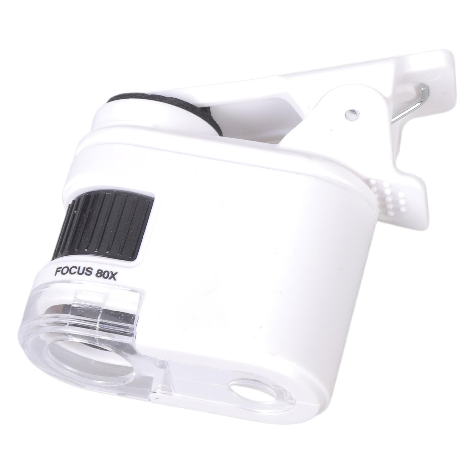 

Портативний міні-мікроскоп Ручний мікроскоп 1000-кратного збільшення зі світлодіодним освітленням для оцінки ювелірних виробів і науки B