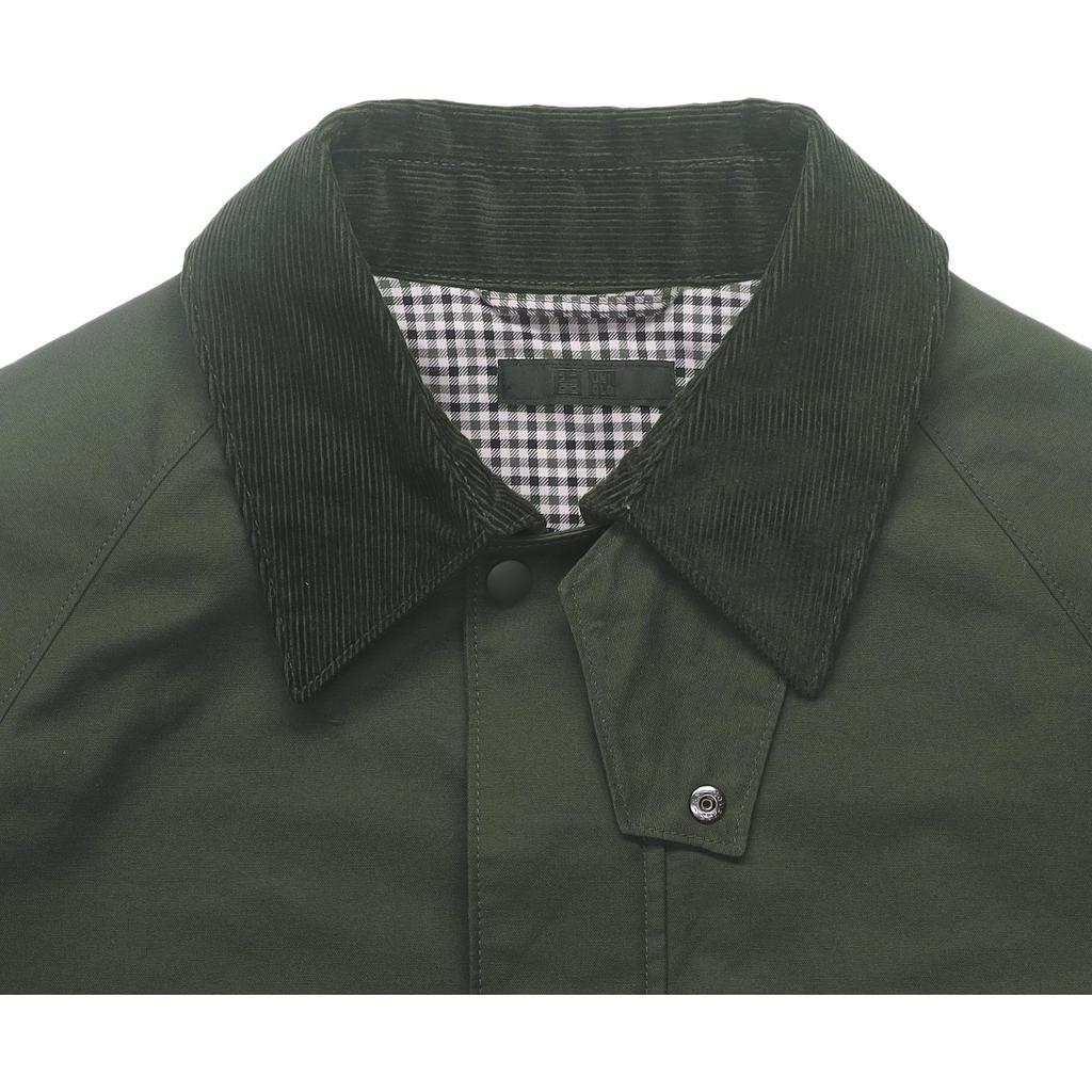 UNIQLO Casual Solid Color Zip Jacket Men jackets Forest-Green 459592-57